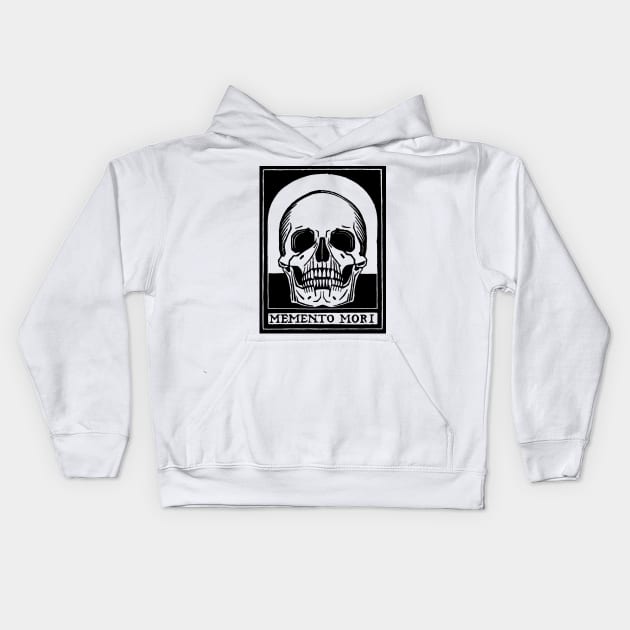 Memento Mori - "Remember Death" Kids Hoodie by metaphysical